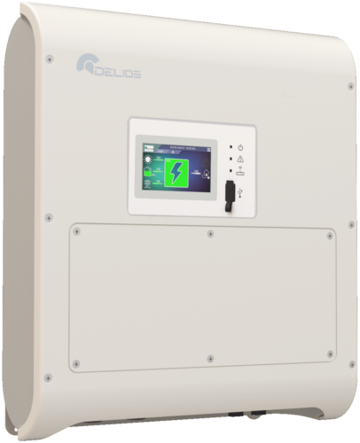 macchina DLS-HV bianca e compatta con dispaly centrale e logo in alto a SX